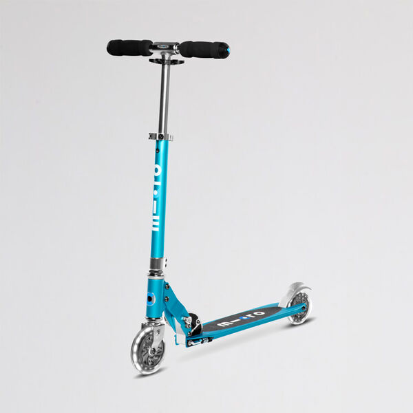 Monopat&iacute;n Micro Ocean Blue Plegable Led Infantil