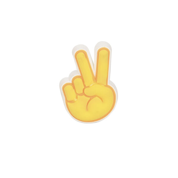 Pin Crocs Jibbitz Peace Hand Sing