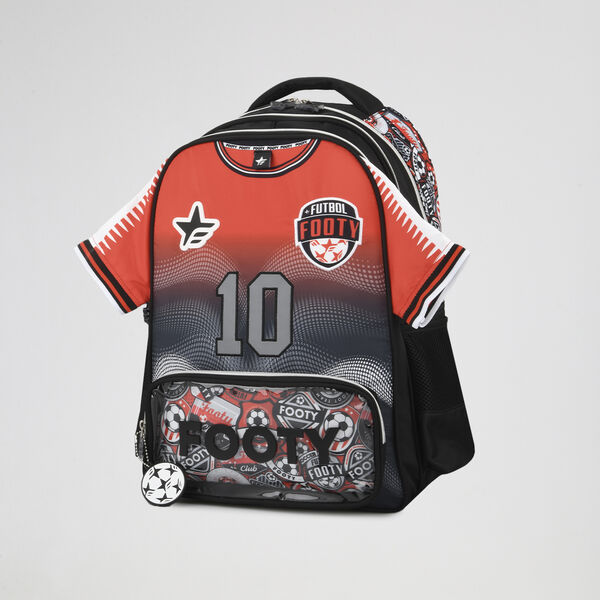 Mochila Footy Espalda Dream Team 18 Ni&ntilde;o con estuche y lapiceras