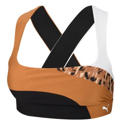 Top Entrenamiento Puma Mid Impact Safari Glam Mujer