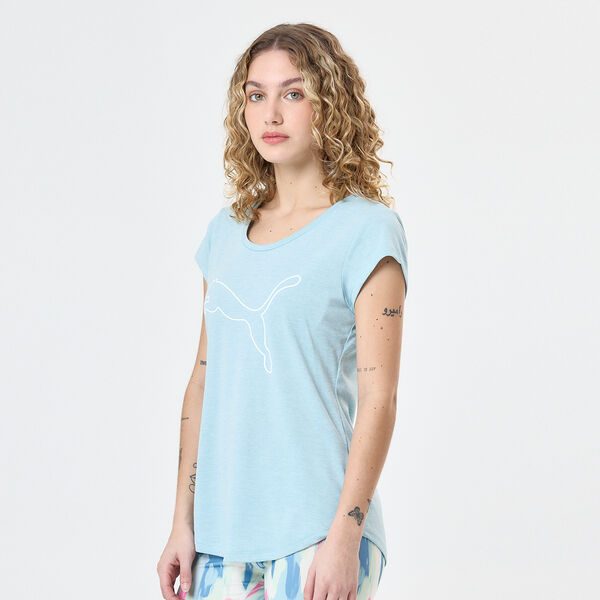 Remera Puma Performance Heather Cat Mujer
