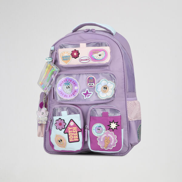 Mochila Footy Espalda Wonder Pockets 18 Reforzada Ni&ntilde;a con estuche