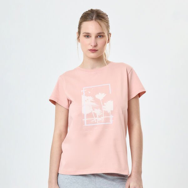 Remera Set Sport Easy Check Print Mujer