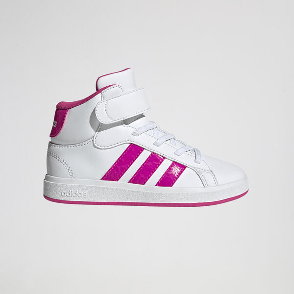 Zapatillas adidas Grand Court Mid ca&ntilde;a alta cordones y velcro Ni&ntilde;o