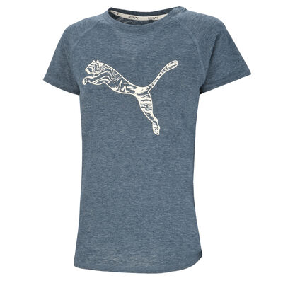 Remera Running Puma Logo Ss Mujer