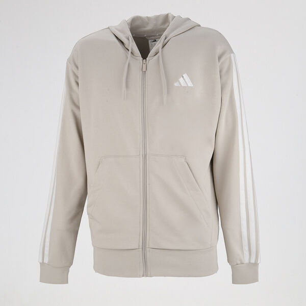 Campera adidas Essentials 3 Tiras French Terry Hombre