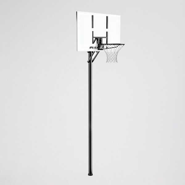 Set De Tablero Y Aro De Basquet Spalding Silver In Ground 30