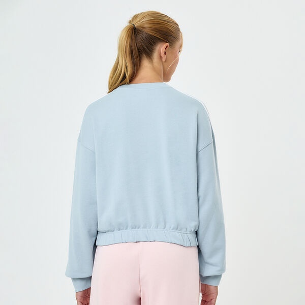 Buzo adidas 3 Tiras Crew Mujer