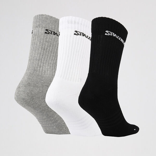 Pack de Medias ca&ntilde;a media Spalding Crew X4