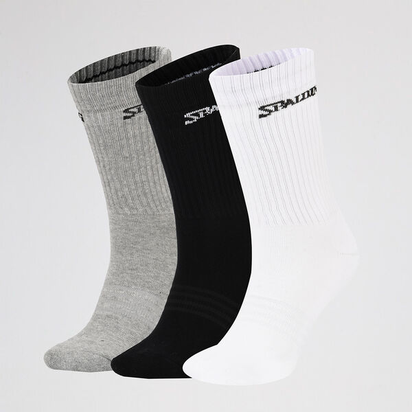 Pack de Medias ca&ntilde;a media Spalding Crew X7