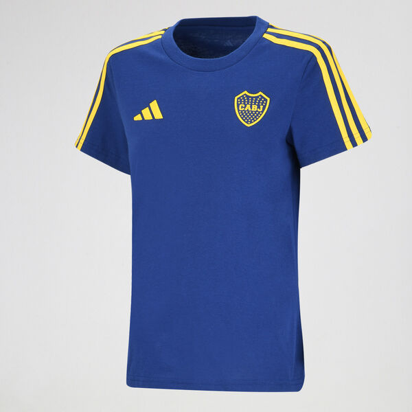 Remera Fútbol adidas Boca Juniors 3 Tiras 2025 Mujer