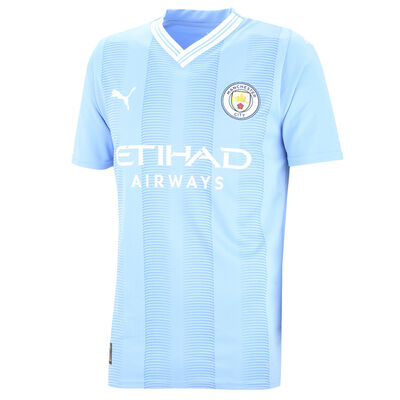Camiseta Manchester City Puma Réplica Titular 23-24 Hombre