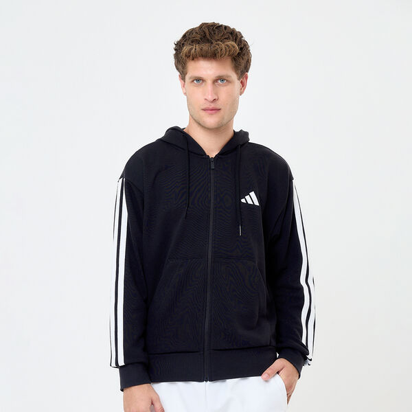 Campera adidas Essentials 3 Tiras French Terry para Hombre