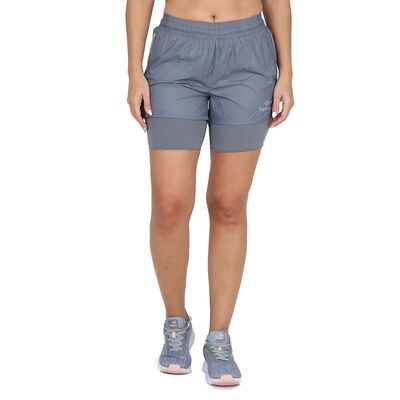 Short  Running Topper Crinkled Mujer
