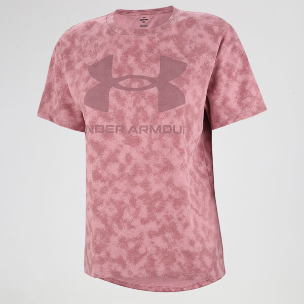 Remera Entrenamiento Under Armour Logo Heavyweight Mujer