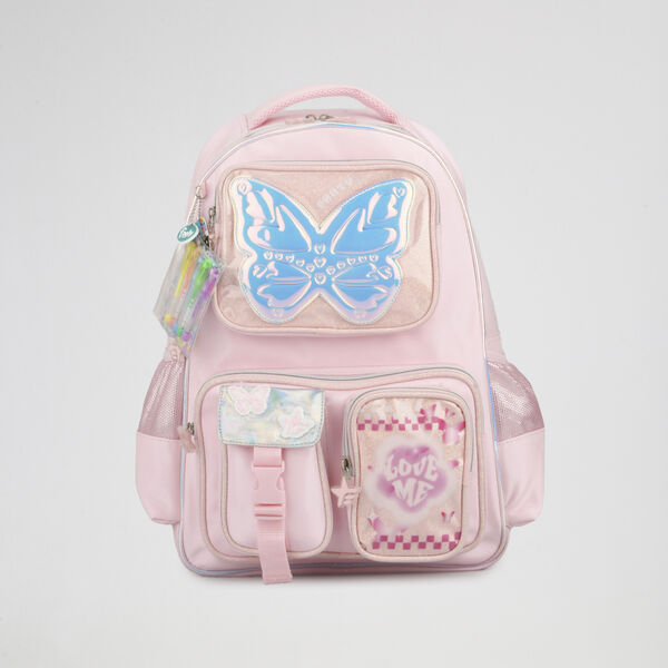 Mochila Footy Espalda Glow Fly 18 Ni&ntilde;a tiras reforzadas