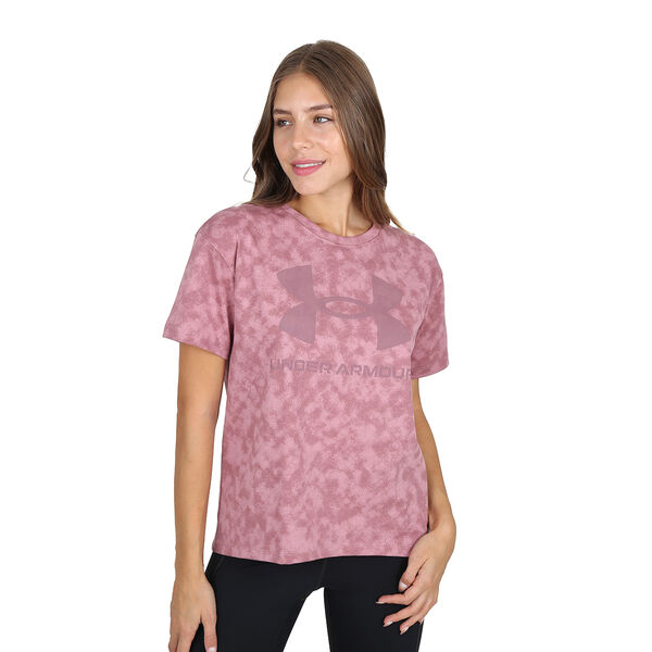 Remera Entrenamiento Under Armour Logo Heavyweight Mujer