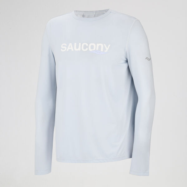 Remera Running Saucony Manga Larga Stopwatch Hombre