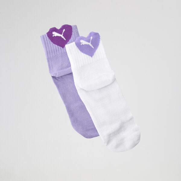 Pack de Medias Puma Heart Logo Crew X2 Infantil