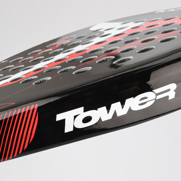 Paleta P&aacute;del Tower Black Fire Ultra Soft 38mm