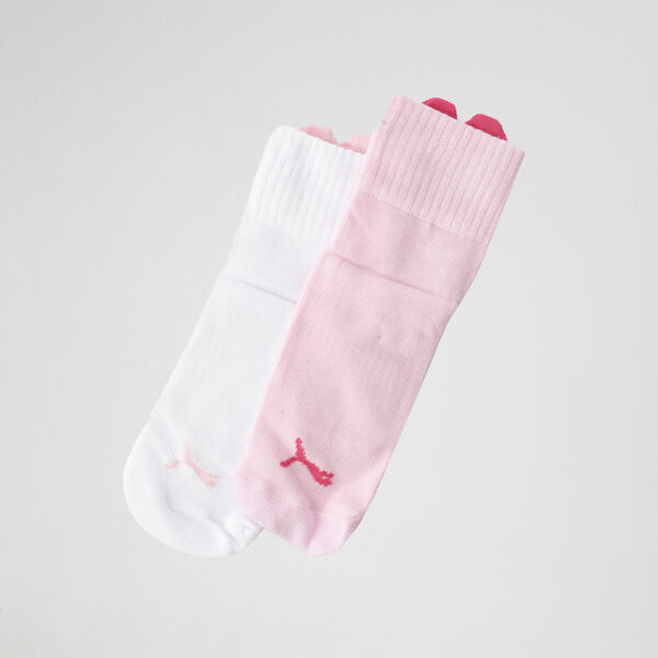 Pack de Medias Puma Heart Logo Crew X2 Algodón Infantil