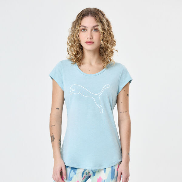 Remera Puma Performance Heather Cat Mujer