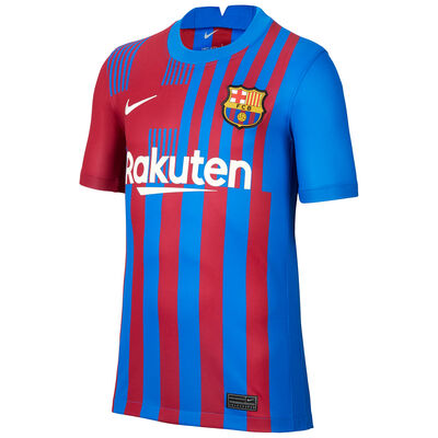 Camiseta Nike Fc Barcelona 2021/22 Stadium Home Infantil