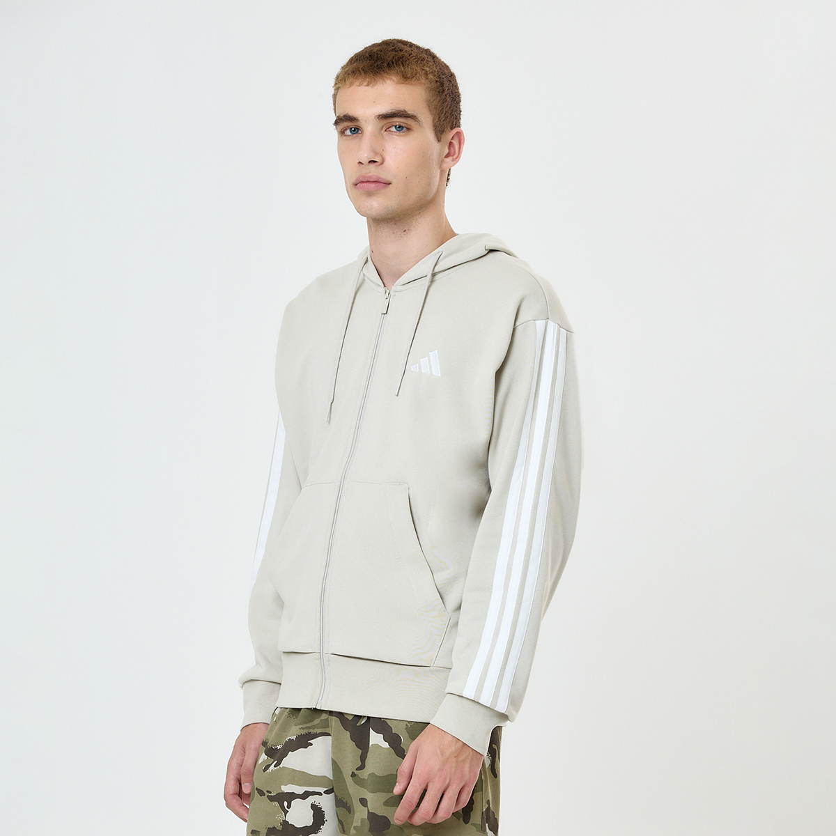 Campera adidas Essentials 3 Tiras French Terry Hombre,  image number null
