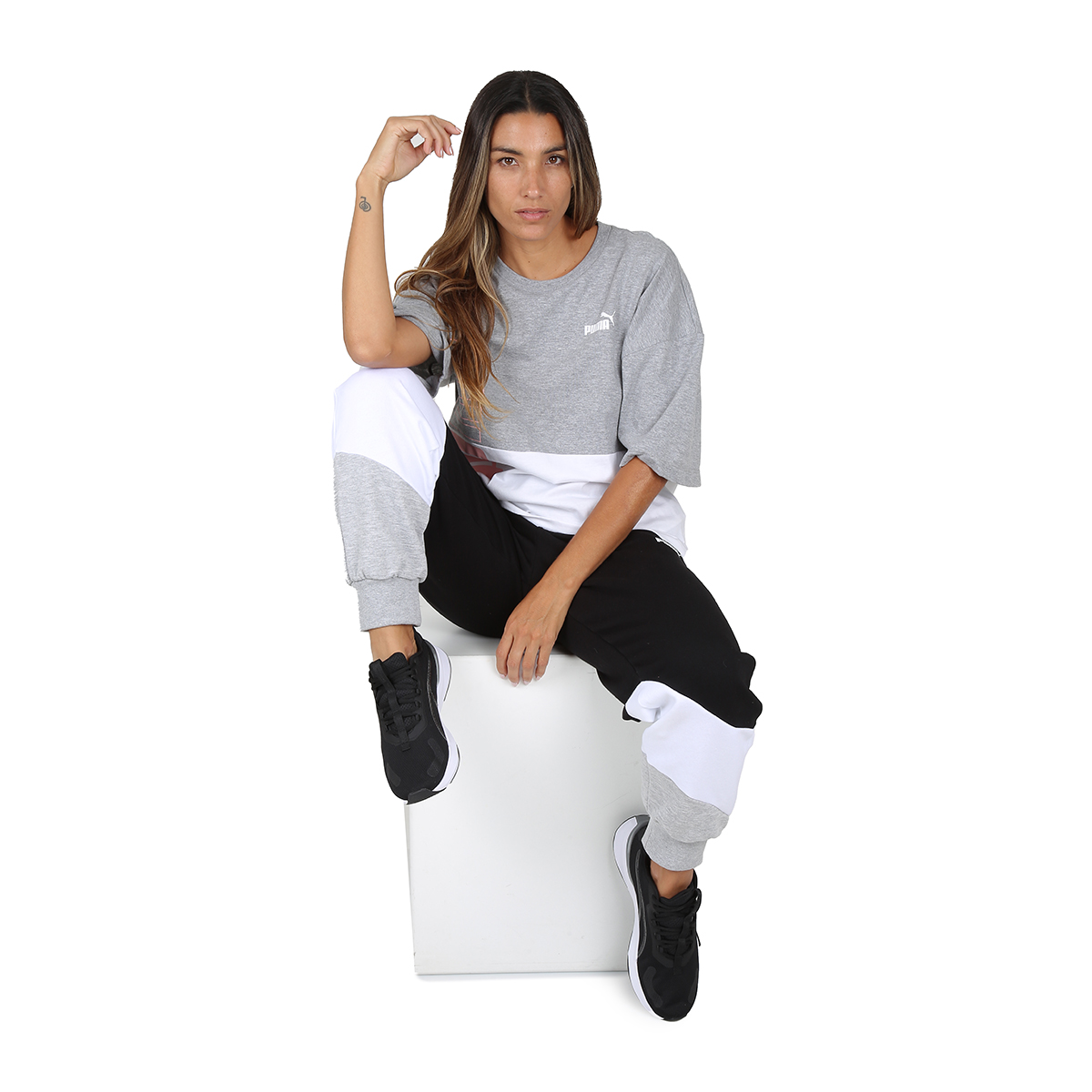 Remera Puma Power Colorblock Mujer StockCenter