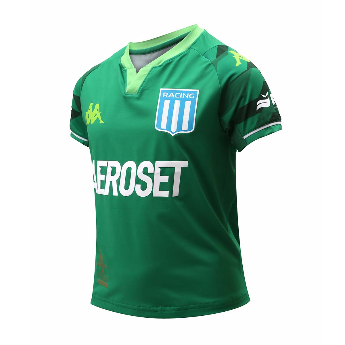 Camiseta Fútbol Racing Club Kappa Kombat Pro 22 Niño,  image number null