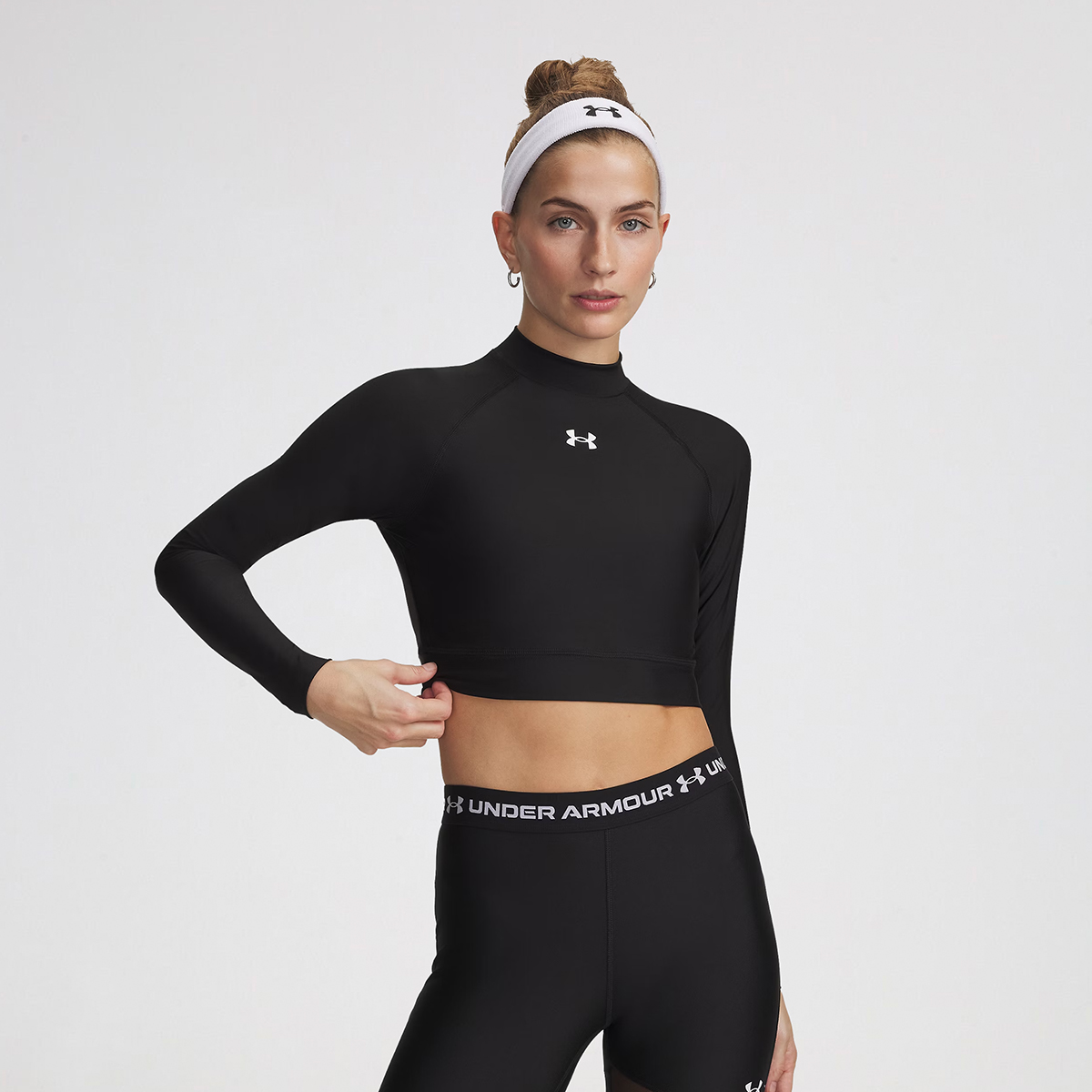 Remera Entrenamiento Under Armour Heatgear Crop Mujer,  image number null