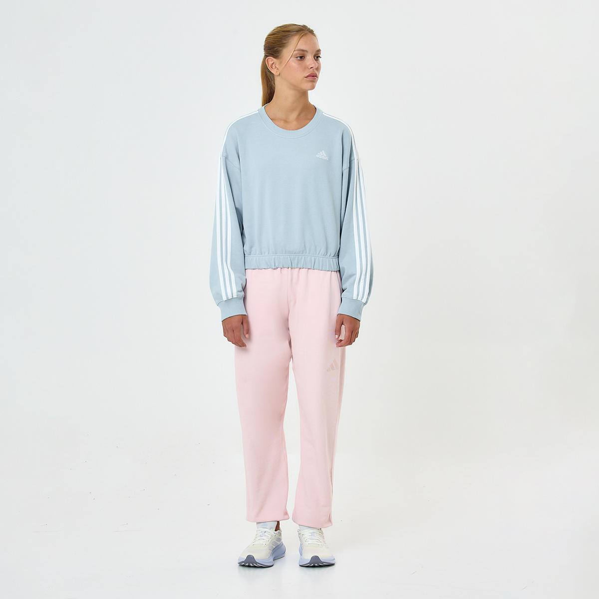 Buzo adidas 3 Tiras Crew Mujer,  image number null