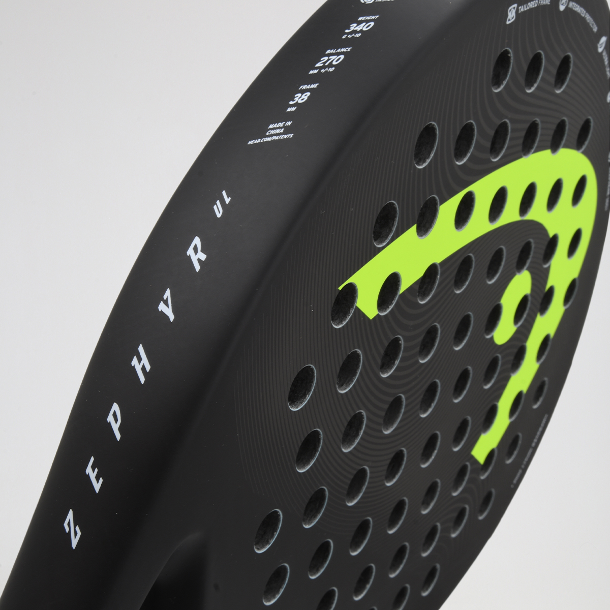 Paleta Pádel Head Zephyr Ul 2023 Carbono,  image number null
