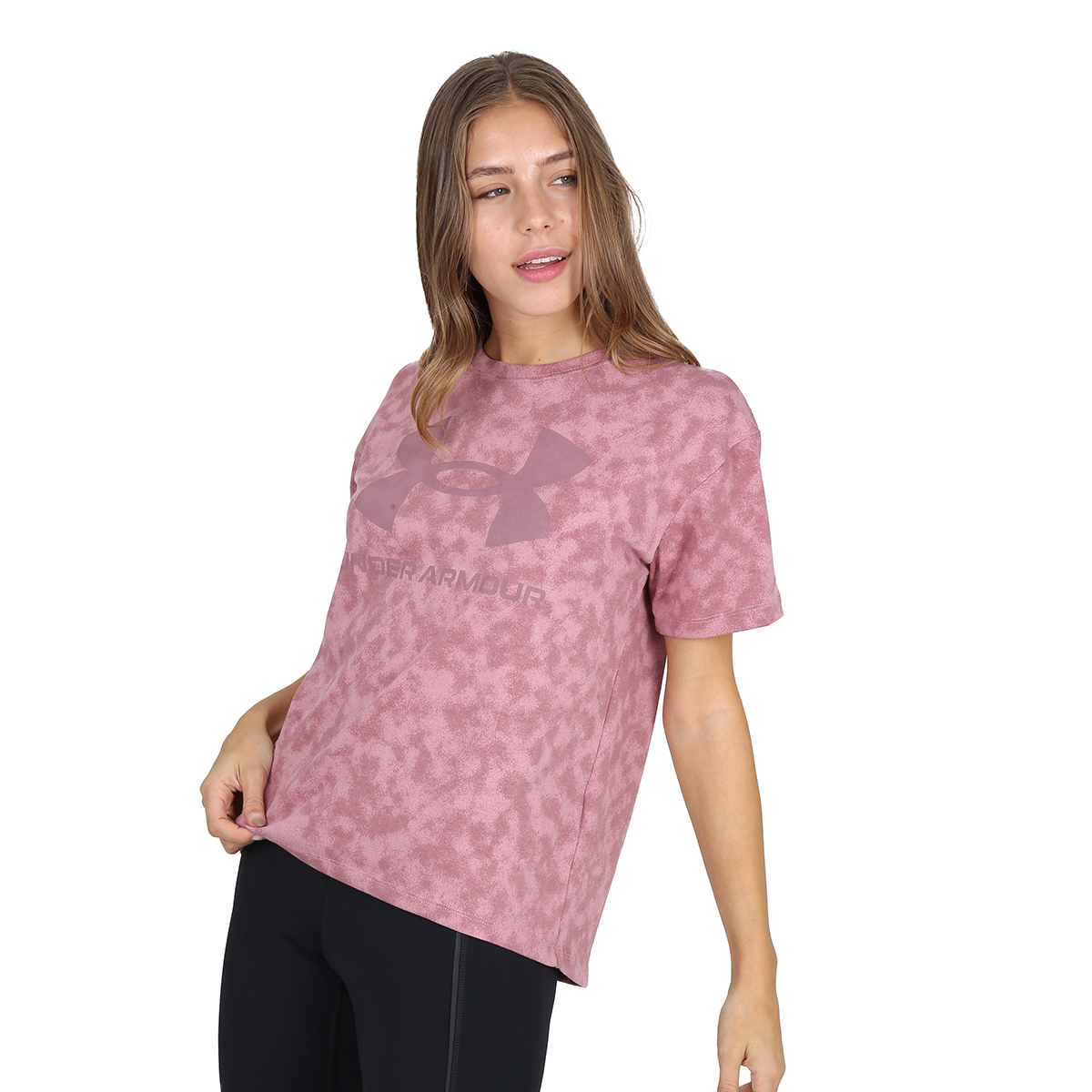 Remera Entrenamiento Under Armour Logo Heavyweight Mujer,  image number null