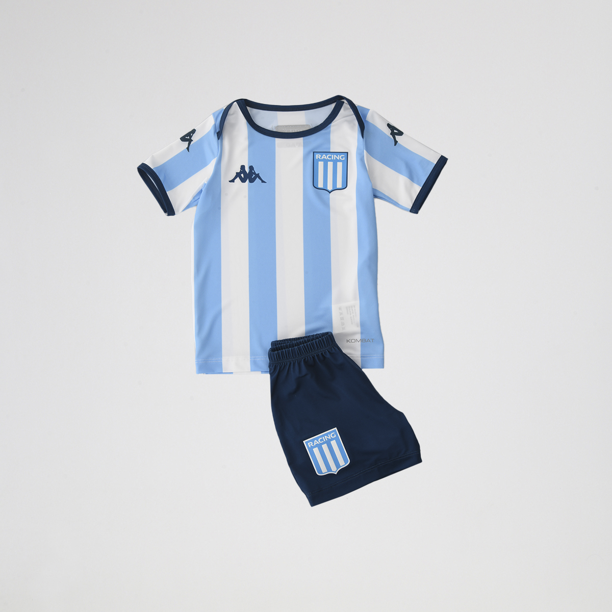 Conjunto Racing Club Kappa Kombat Titular 2025 de Niño,  image number null