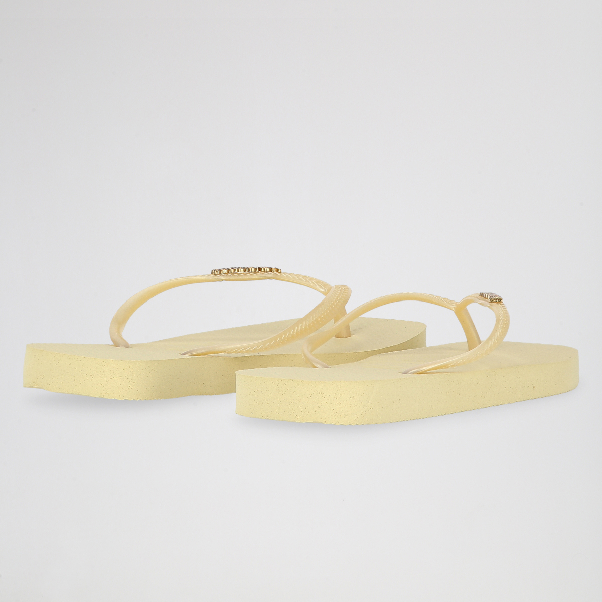 Ojotas Havaianas Slim Square Logo Metallic goma Mujer,  image number null