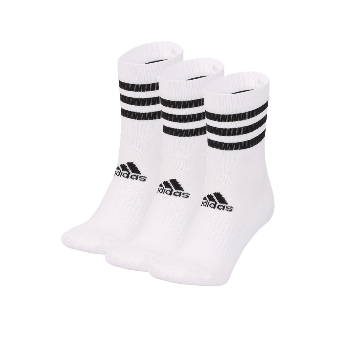 Medias adidas 3 Tiras Cushioned Crew,  image number null