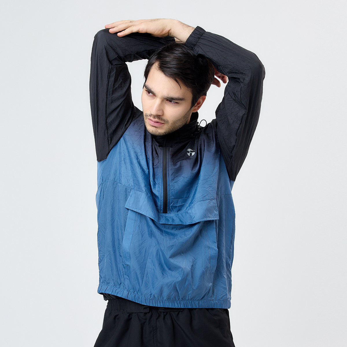 Buzo Running Topper 1/2 Ci Crinkled Hombre,  image number null