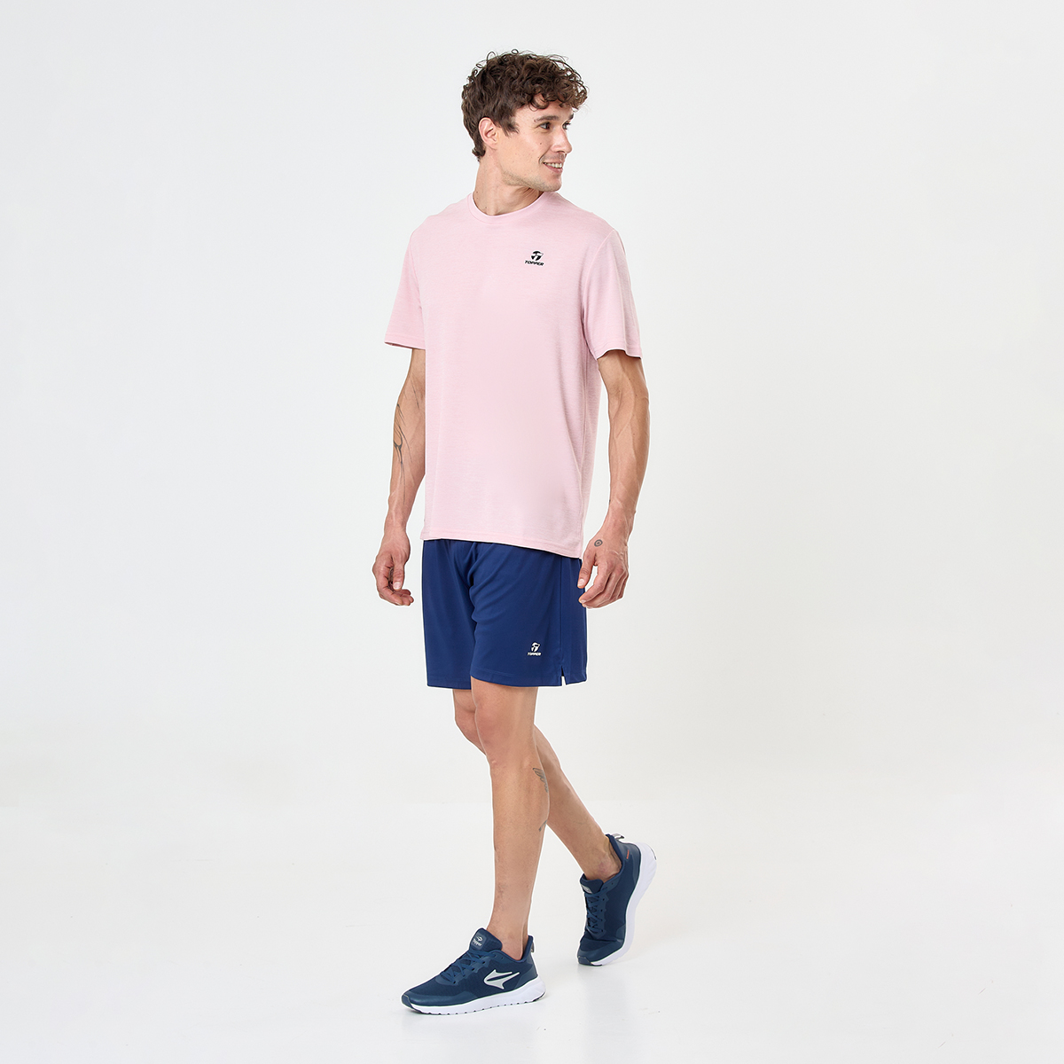 Short Training Topper Mix Hombre,  image number null