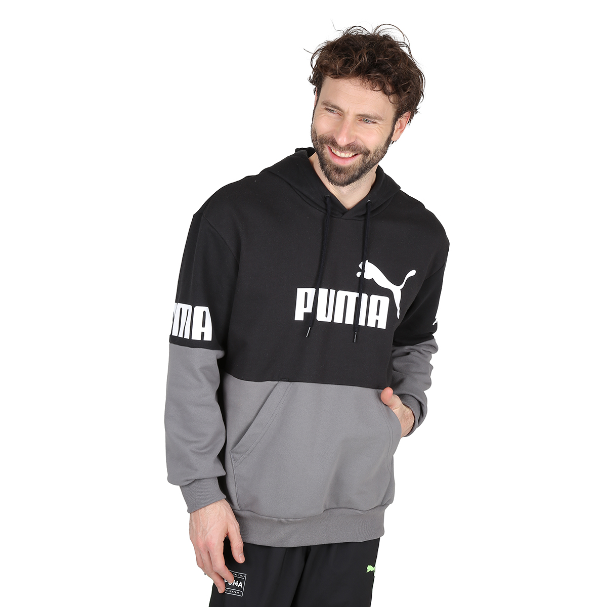 Buzo puma sales blanco hombre