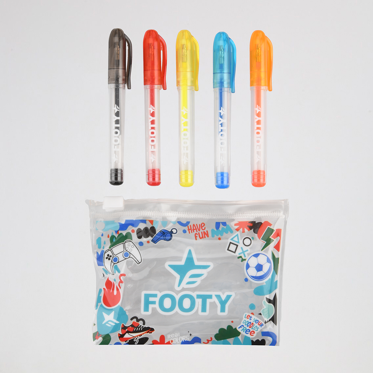 Mochila Footy Espalda Dream Team 18 Ni&ntilde;o con estuche y lapiceras,  image number null