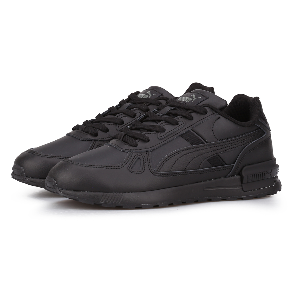 Zapatillas puma best sale negras de cuero