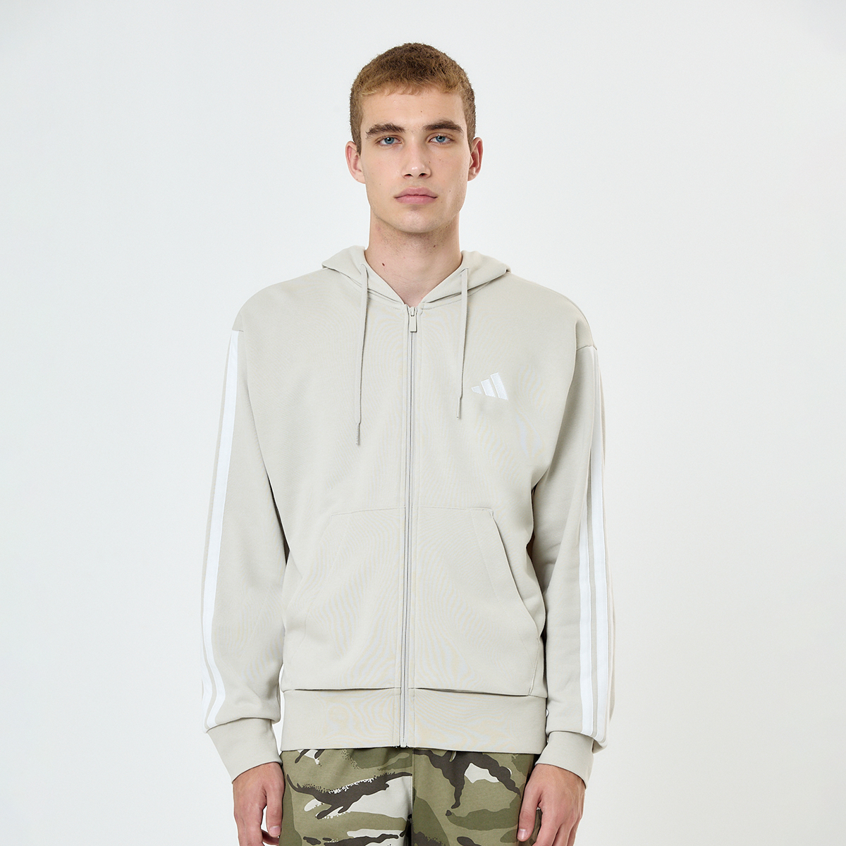 Campera adidas Essentials 3 Tiras French Terry Hombre,  image number null