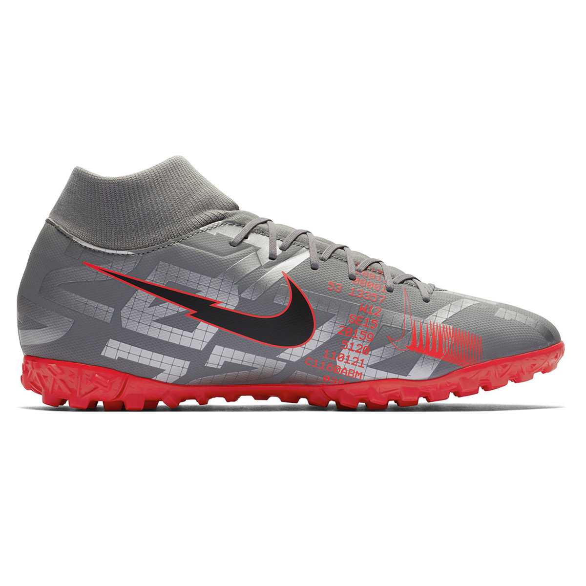 Botines nike gris con naranja store