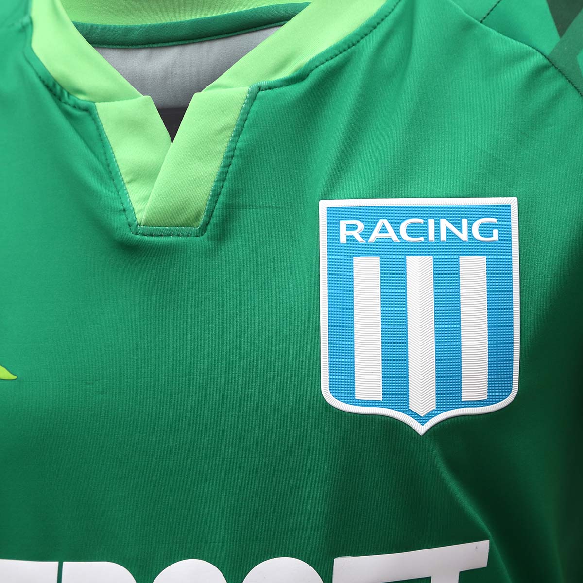 Camiseta Fútbol Racing Club Kappa Kombat Pro 22 Niño,  image number null