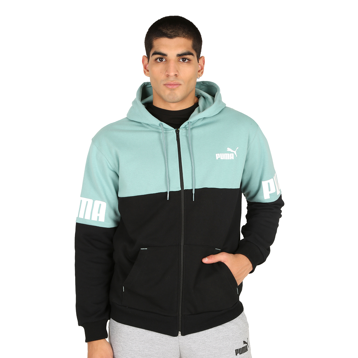 Campera puma store hombre azul