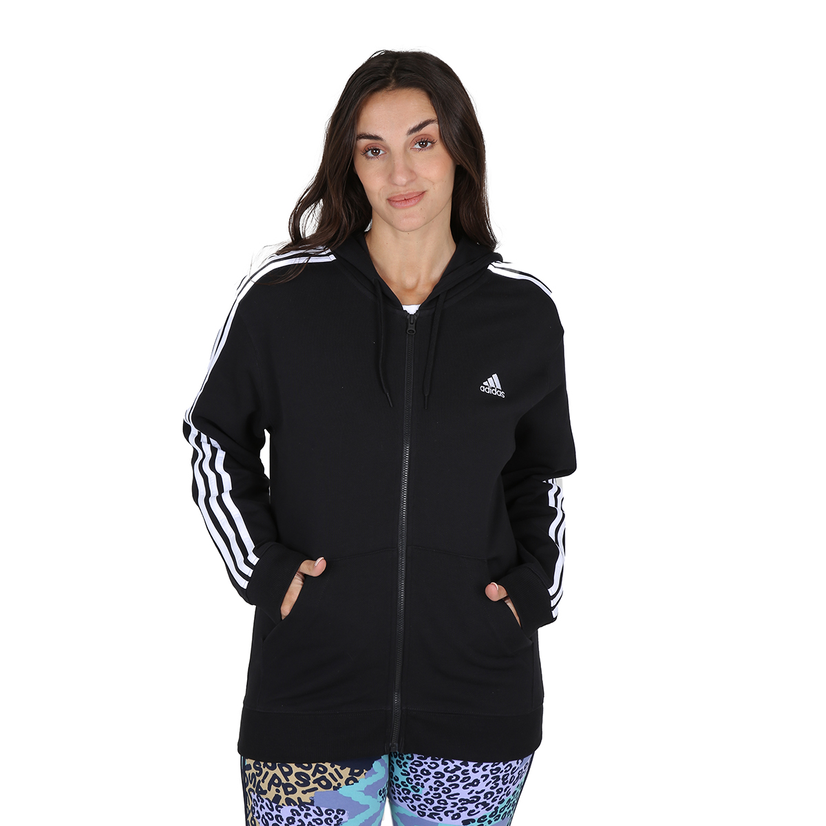Campera Training adidas Essentials 3 Tiras Mujer