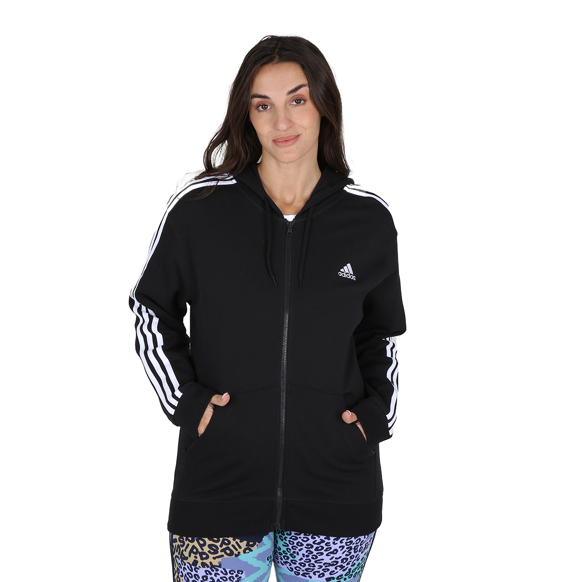 Campera Training adidas Essentials 3 Stripes Mujer,  image number null