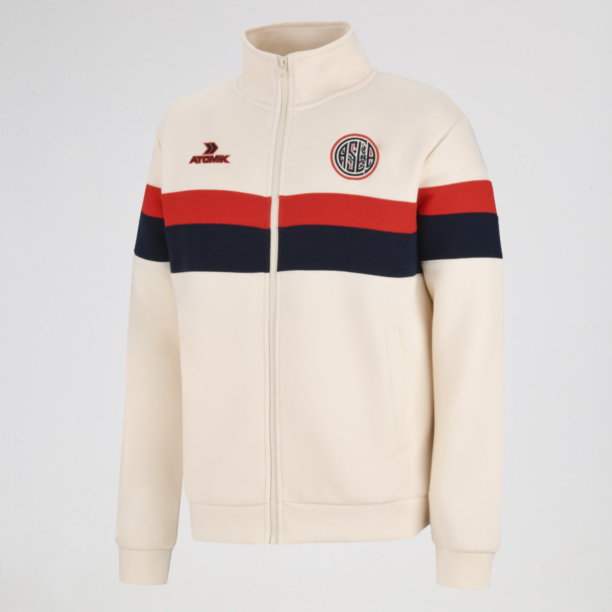 Buzo con Cierre San Lorenzo Atomik Retro Stripes Fz 2026 Hombre,  image number null