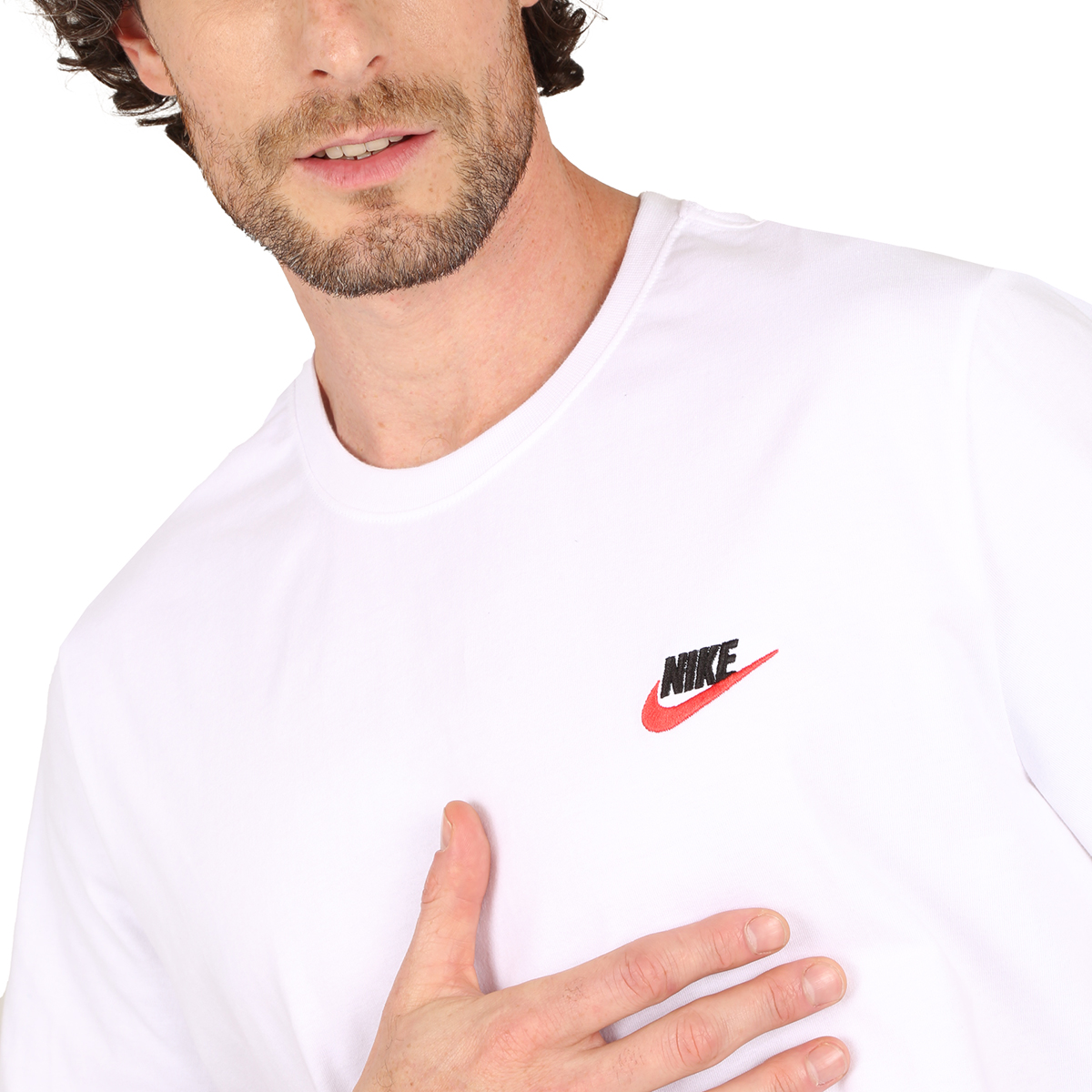 Remera nike blanca shop